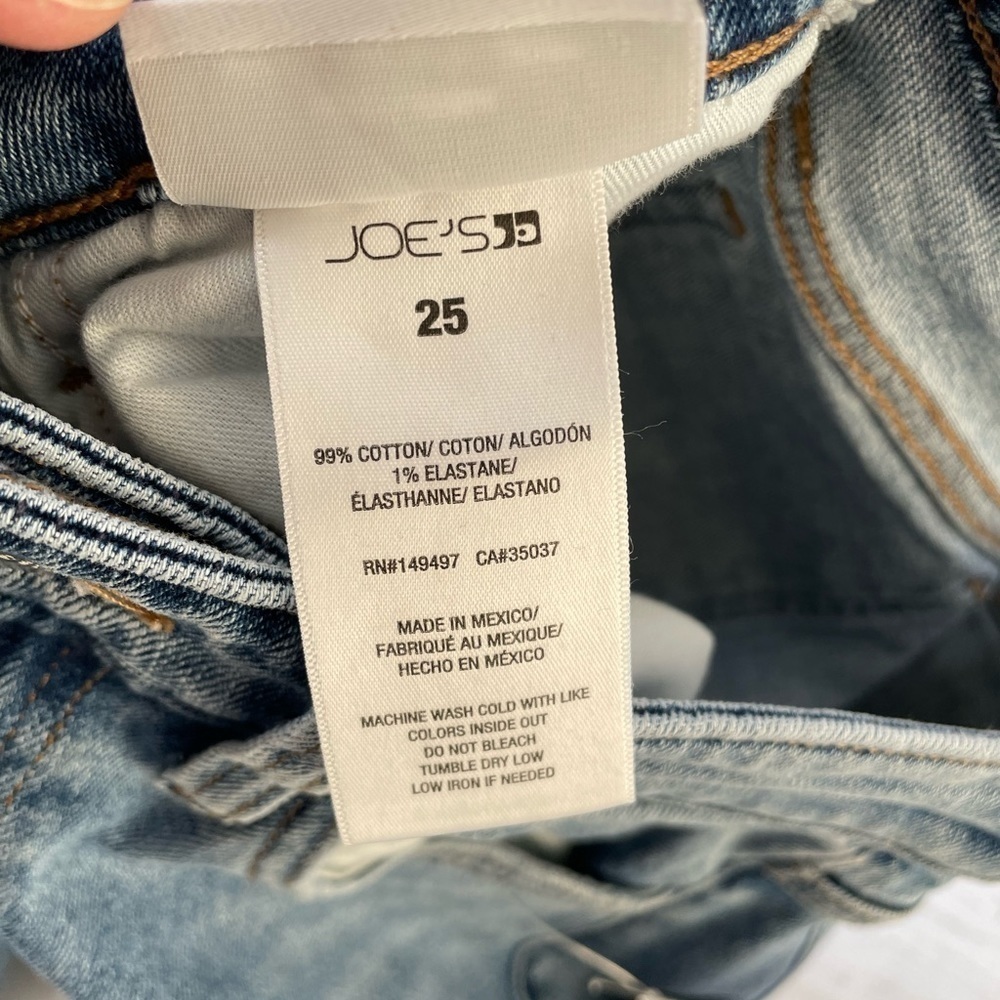 Joe’s Jeans Yhe Lara Mid Rise Cigarette Ankle Size 25 - Picture 7 of 7
